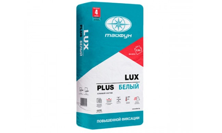 Lux Plus 25кг - Клей для плитки белый