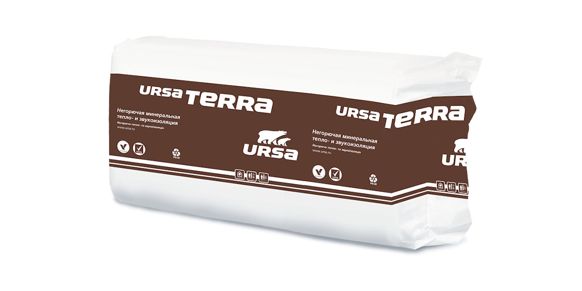 Утеплитель URSA TERRA 37 PN 1250х610х50 мм