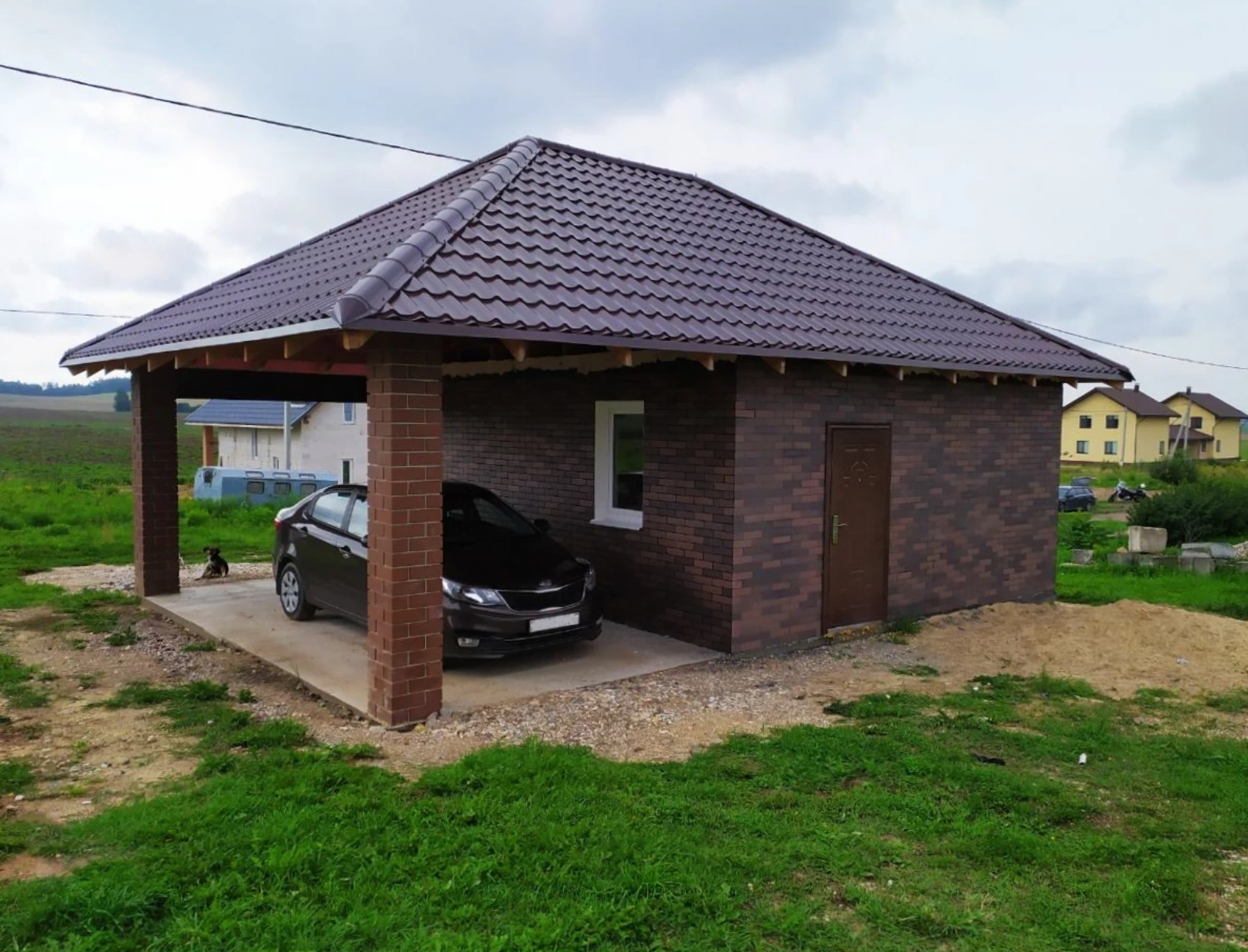 Гараж после